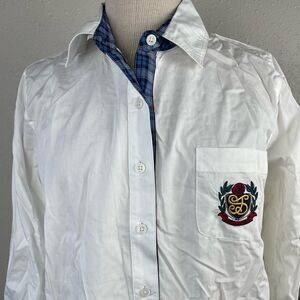 NWT Jessica Simpson White Button Down Shirt Size M